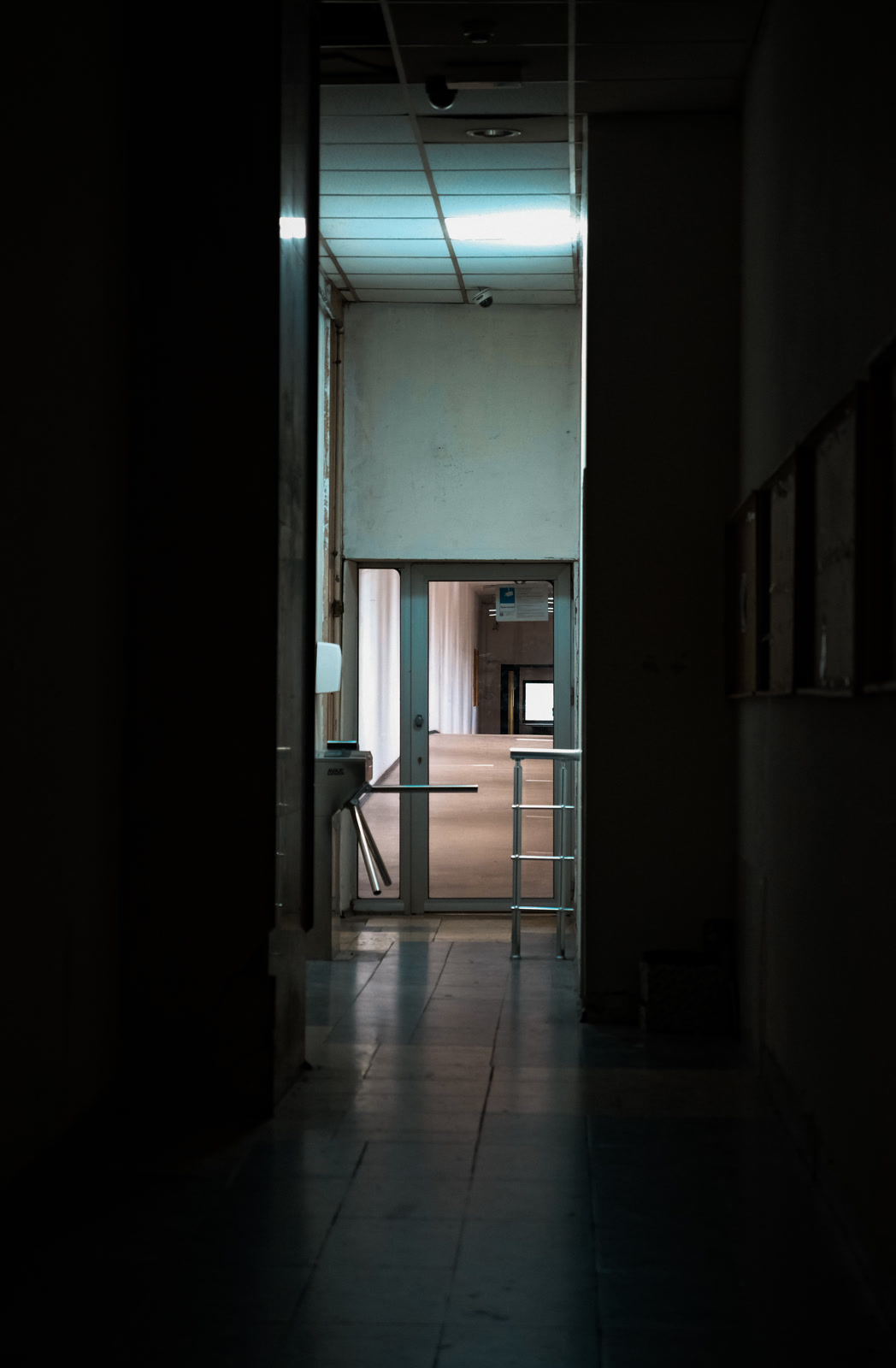 Light at the end of a dark corridor